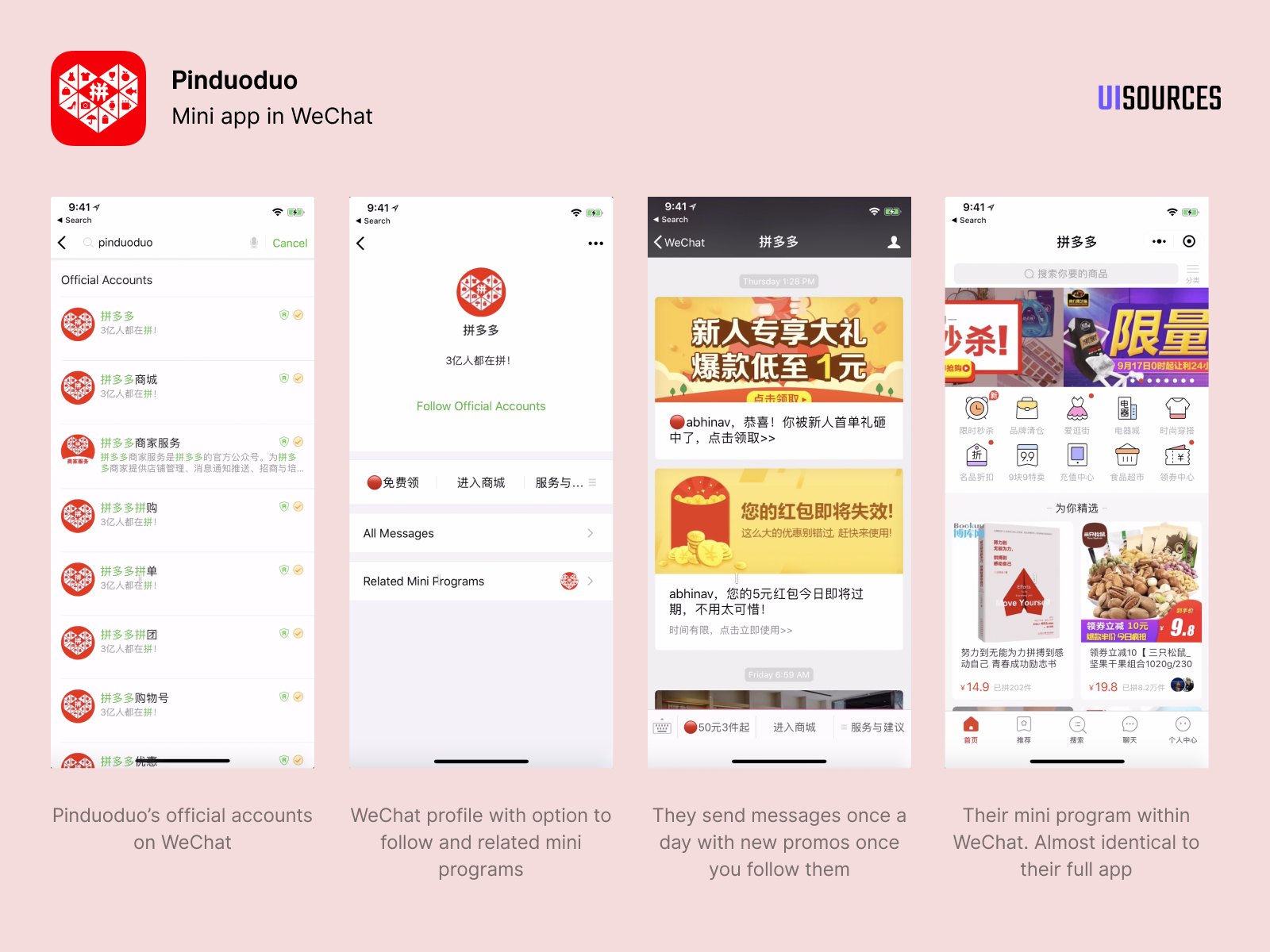 Mini app in WeChat